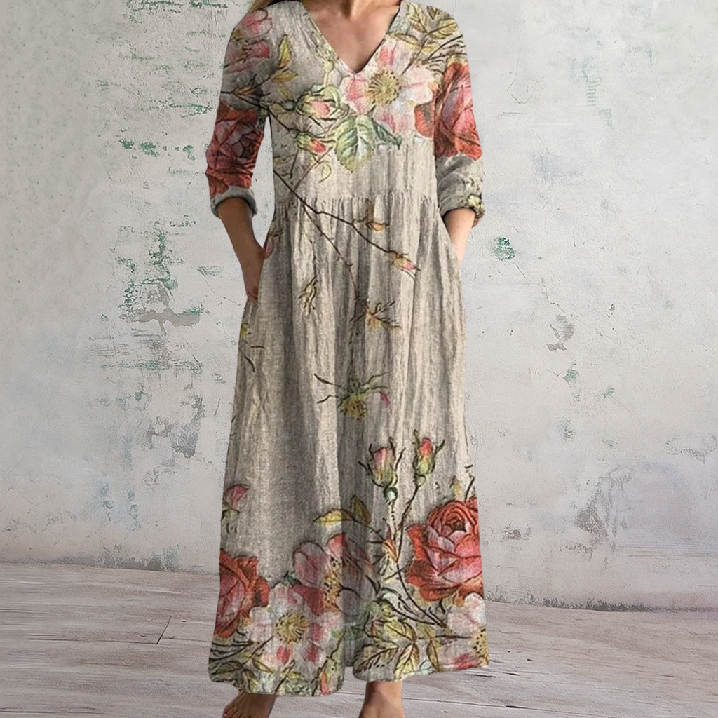 Gisèle Rose™ | Botanical Maxi Dress