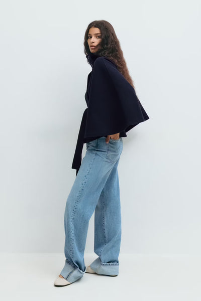 Diané™ | Manteau Élégant pour Femme avec Ceinture & Col Haut