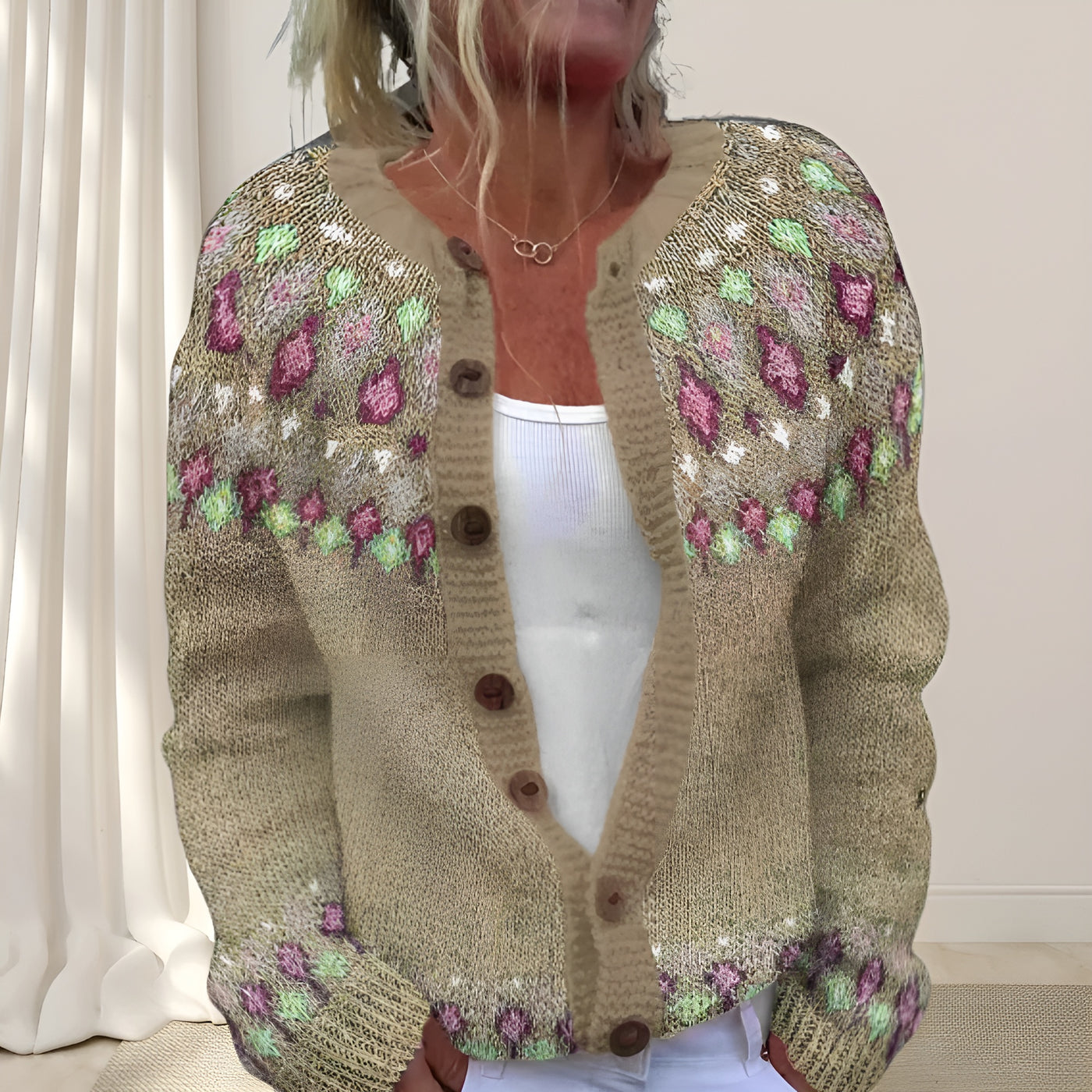 Sarah™ | Gilet chic en maille lâche avec motif (2 + 1 GRATUIT)