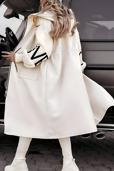 Peggy™ | Veste femme avec manches en tricot et capuche