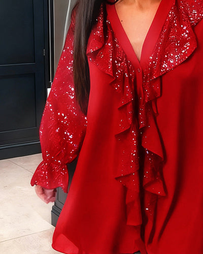 Andréa™ | Blouses amples unies à volants