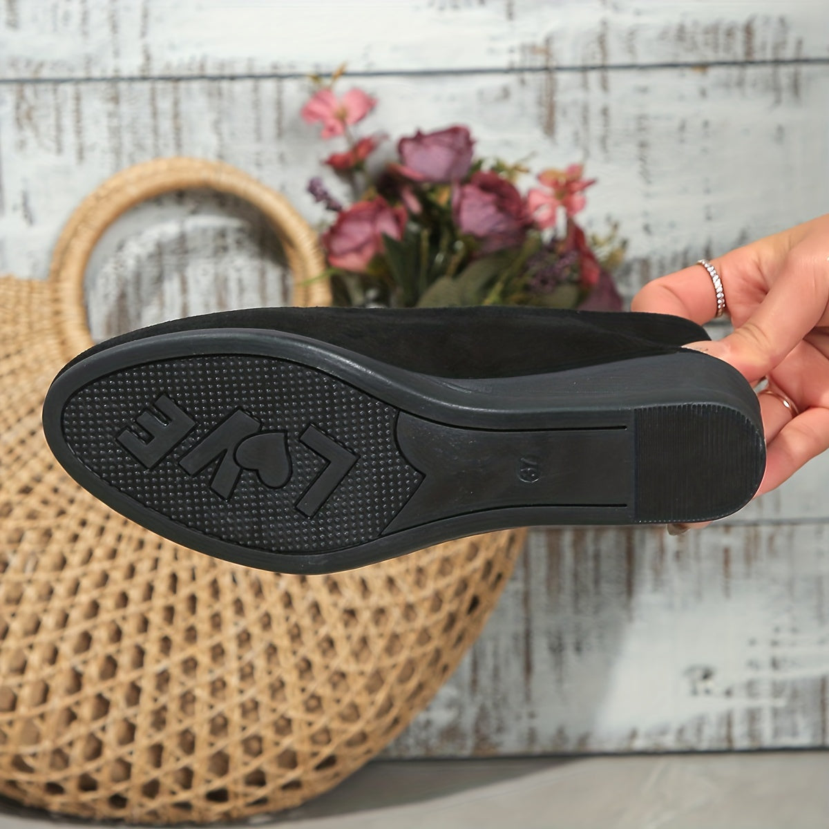 Béatrice™ | Ballerines confortables à talon compensé