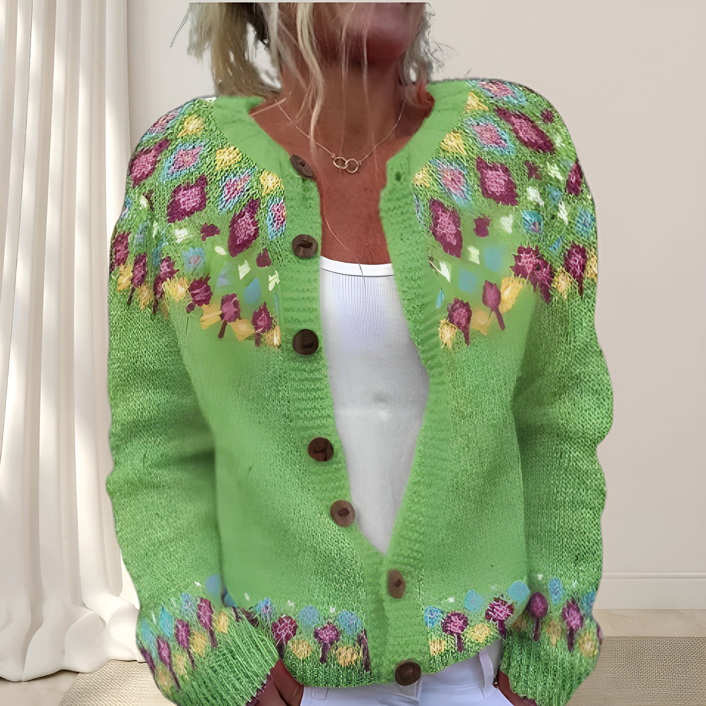 Sarah™ | Gilet chic en maille lâche avec motif (2 + 1 GRATUIT)