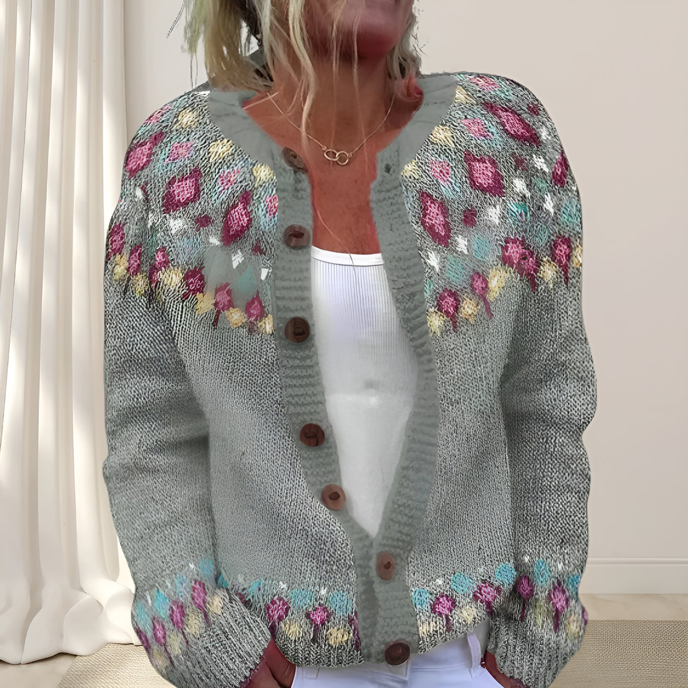 Sarah™ | Gilet chic en maille lâche avec motif (2 + 1 GRATUIT)