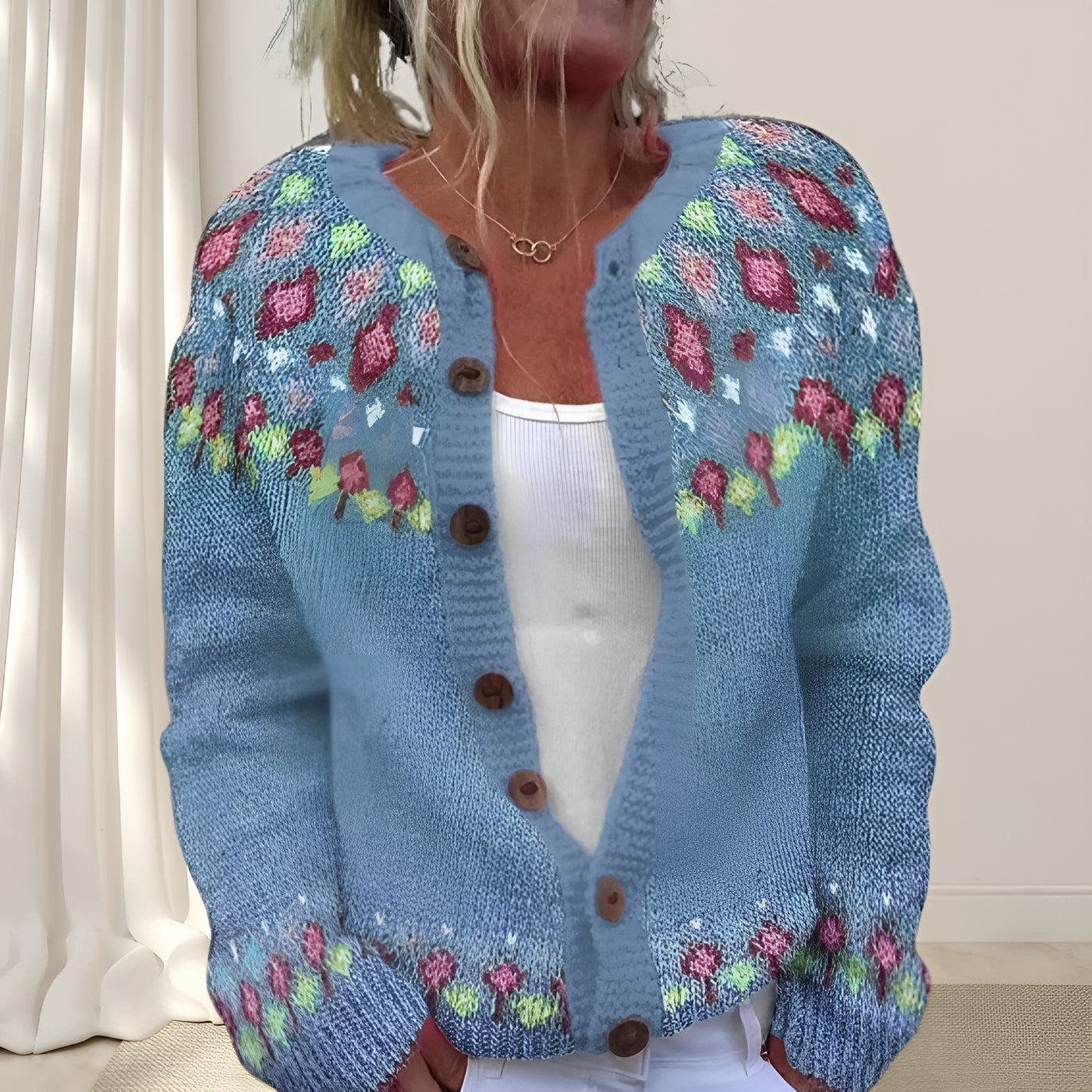 Sarah™ | Gilet chic en maille lâche avec motif (2 + 1 GRATUIT)