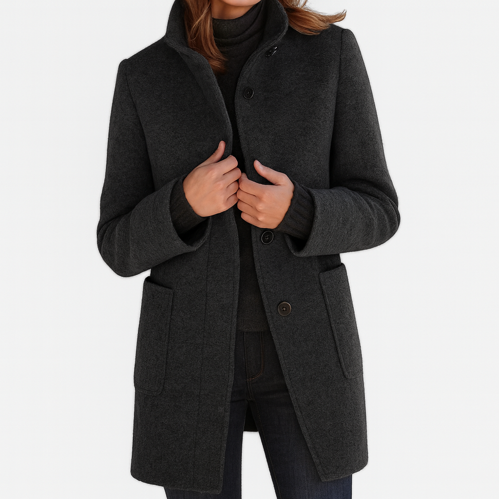 Clara™ | Manteau femme à col haut