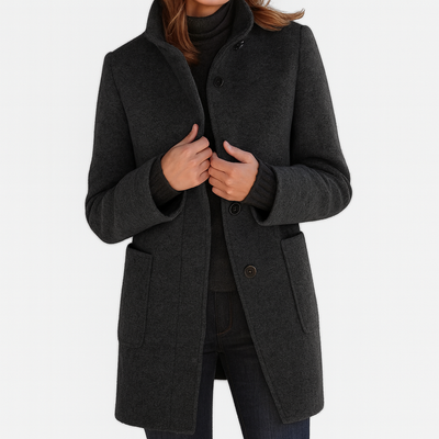 Clara™ | Manteau femme à col haut