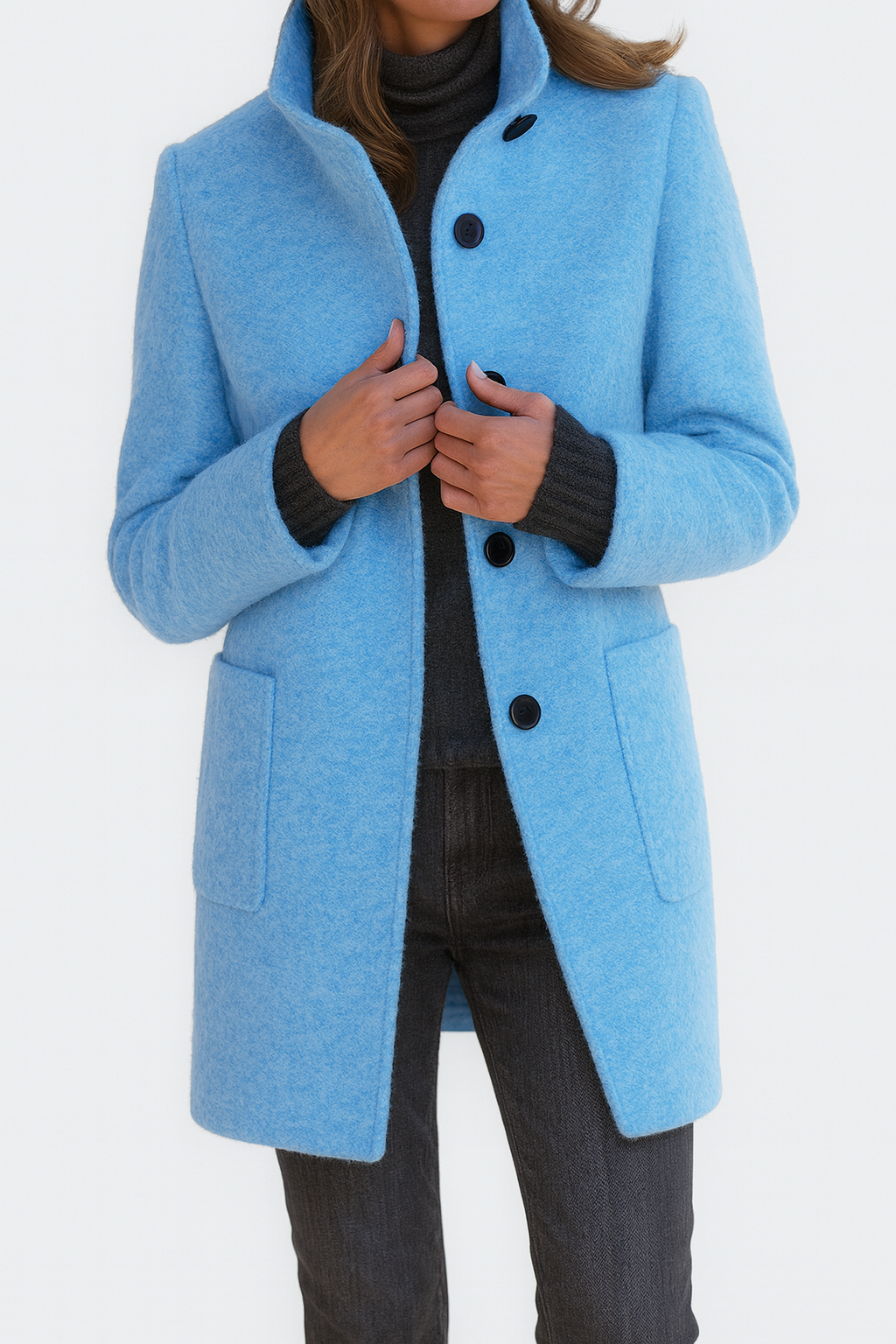 Clara™ | Manteau femme à col haut