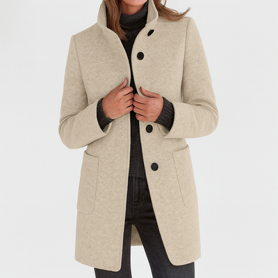 Clara™ | Manteau femme à col haut