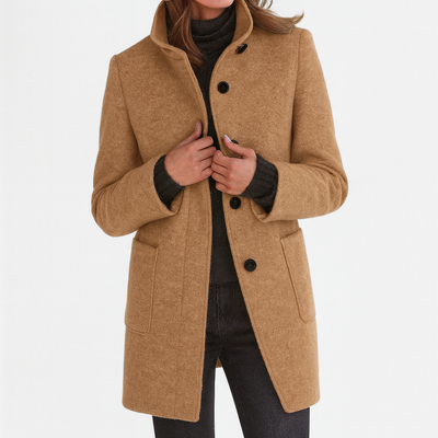 Clara™ | Manteau femme à col haut