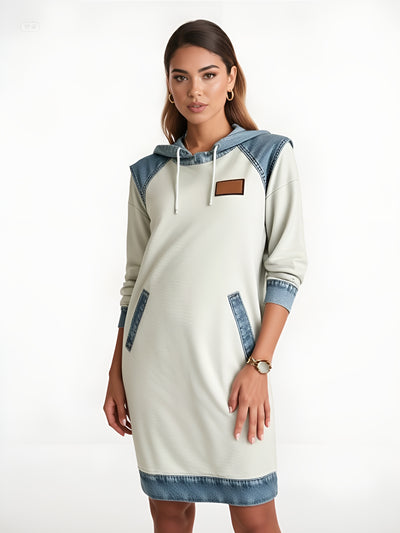 Julia™ | Robe urbaine à capuche contrastée