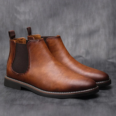 Björn™ | Bottines Chelsea en cuir cèdre