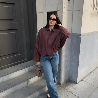 Mireille™ | Blouson bombardier en daim