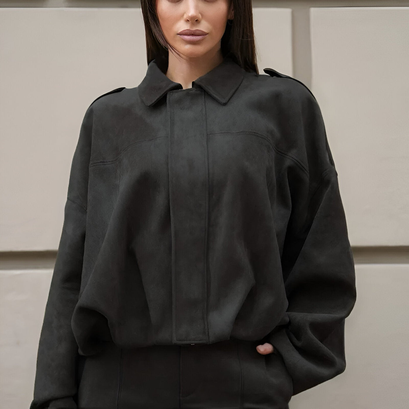 Mireille™ | Blouson bombardier en daim