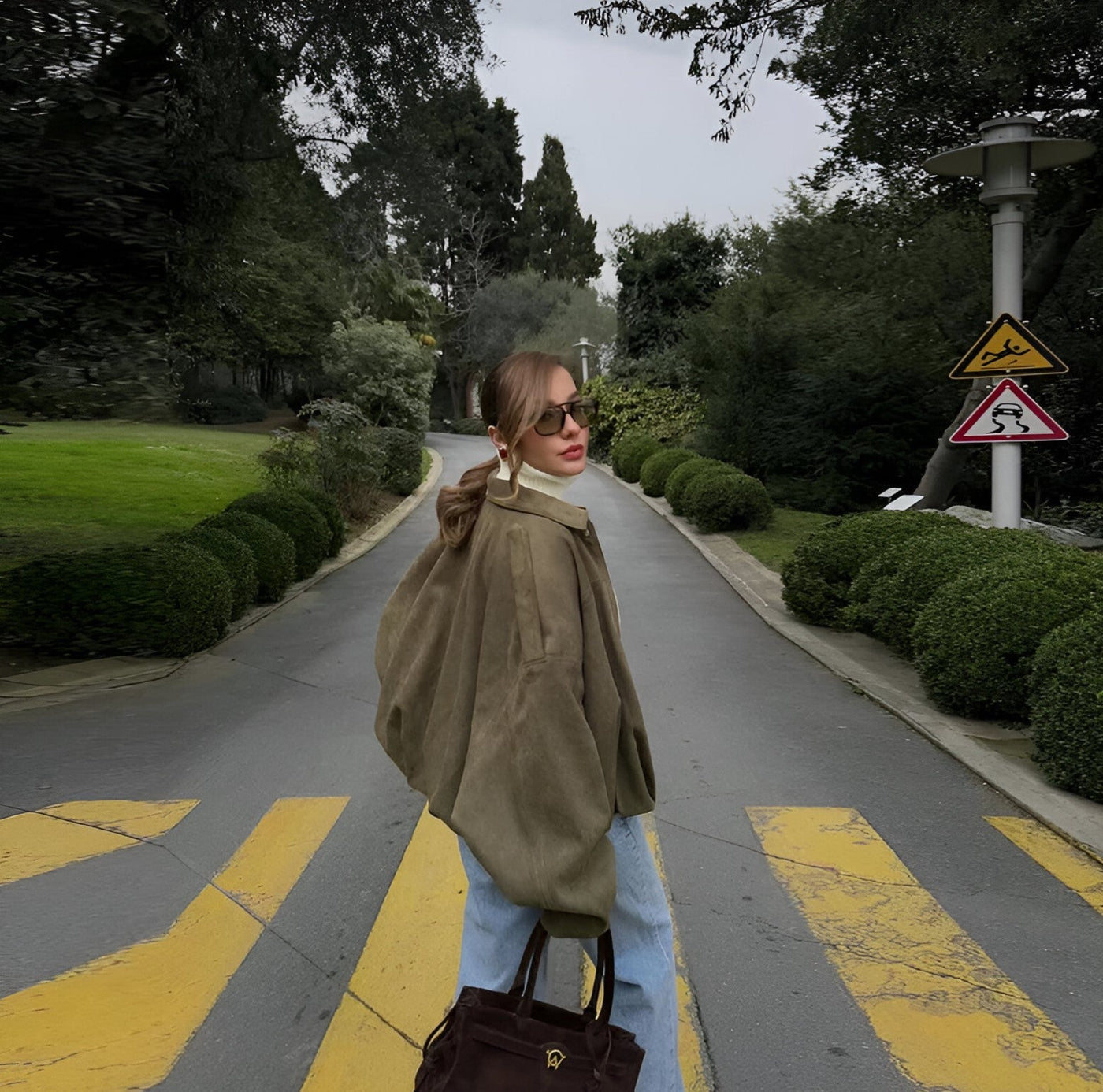 Mireille™ | Blouson bombardier en daim