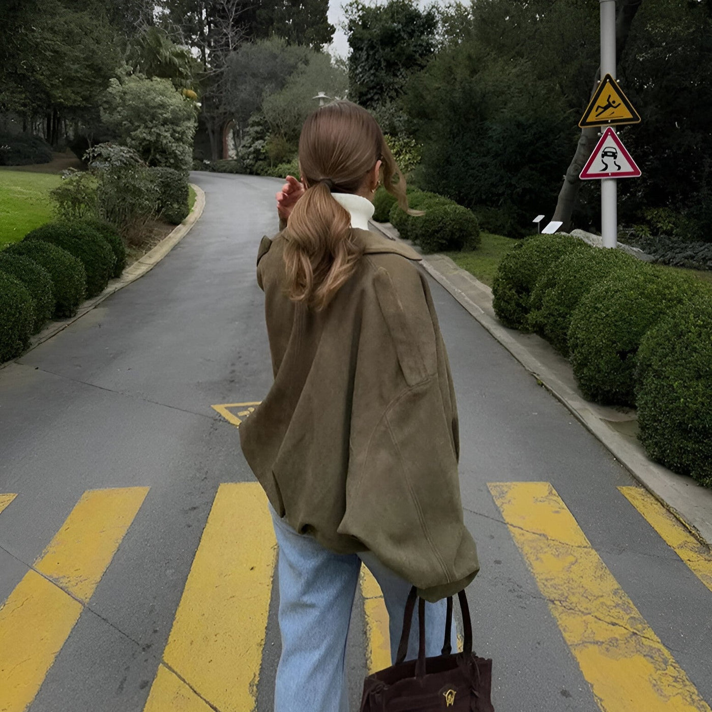 Mireille™ | Blouson bombardier en daim