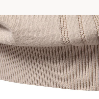Léon™  | Pull homme beige élégant à col rond