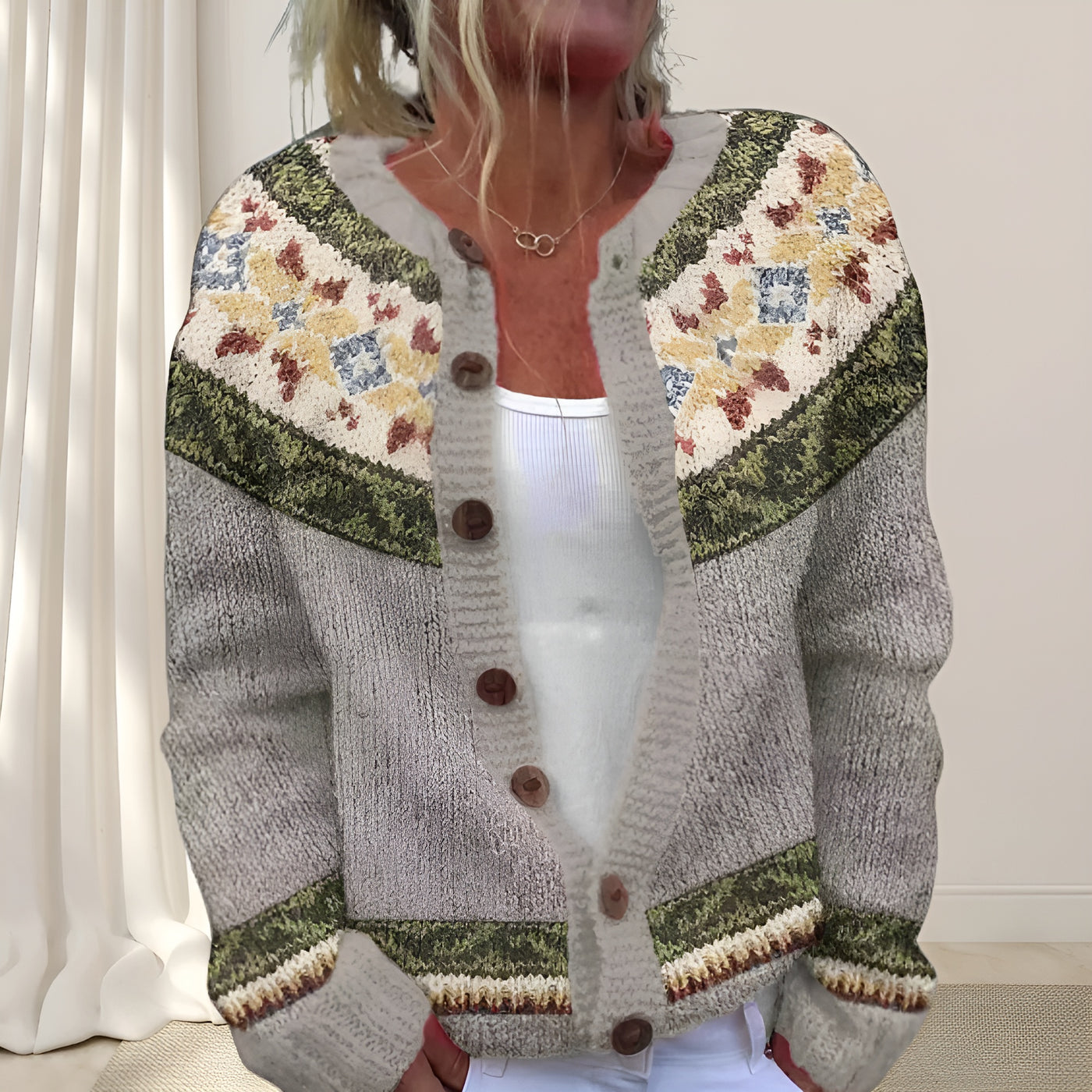 Sarah™ | Gilet chic en maille lâche avec motif (2 + 1 GRATUIT)