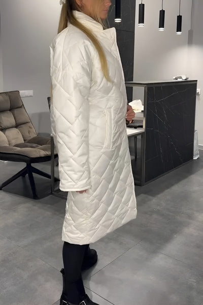 Romy™ | Manteau matelassé réversible avec doublure léopard