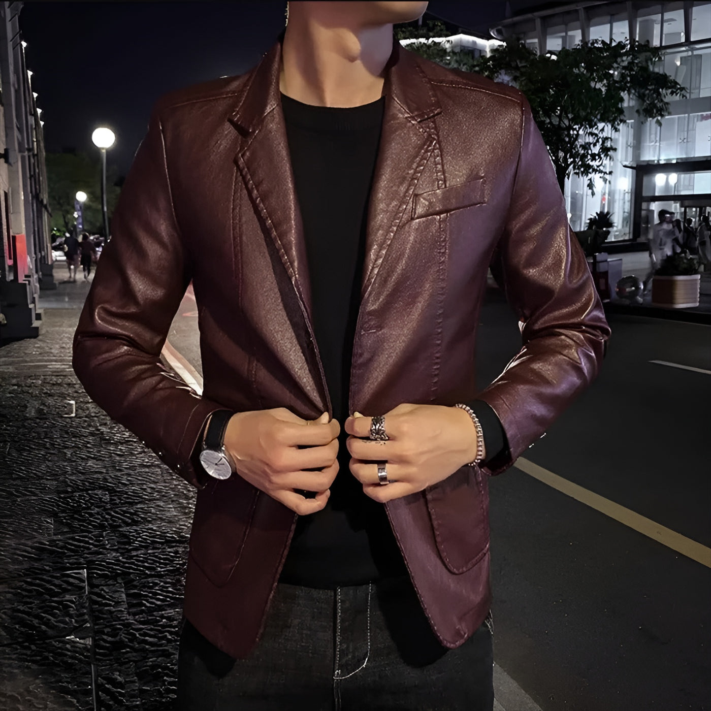 Thierry™ | Veste en cuir business casual