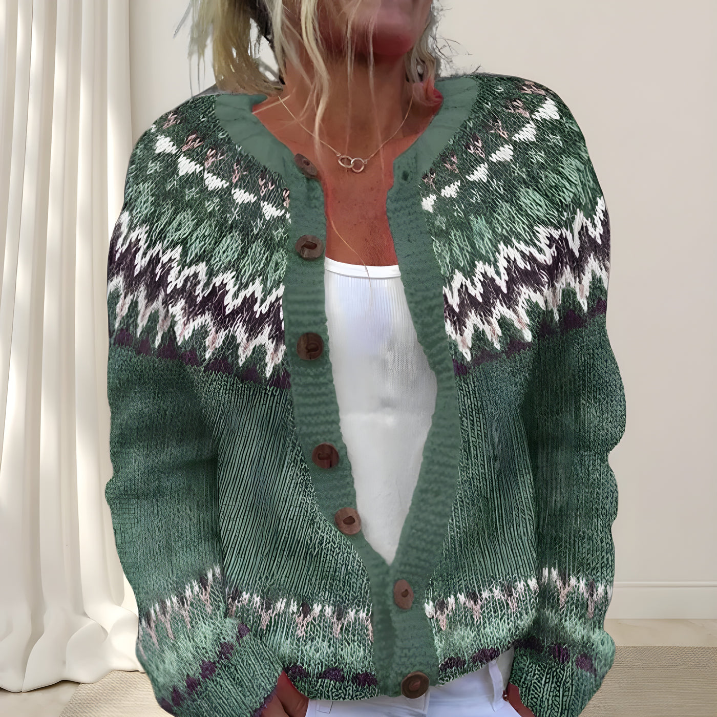 Sarah™ | Gilet chic en maille lâche avec motif (2 + 1 GRATUIT)