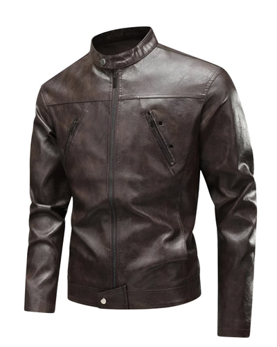 Ethan™ | Veste en cuir style pilote américain